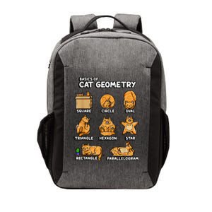 Basic Cat Geometry Cute Cat Cat Lover Cat Owner Math School Vector Backpack