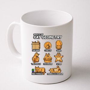 Basic Cat Geometry Cute Cat Cat Lover Cat Owner Math School Coffee Mug