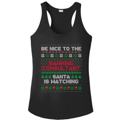 Banking Consultant Gift For Banking Consultant Ugly Sweater Gift Ladies PosiCharge Competitor Racerback Tank