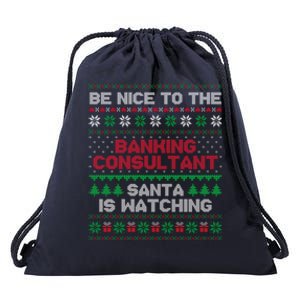 Banking Consultant Gift For Banking Consultant Ugly Sweater Gift Drawstring Bag