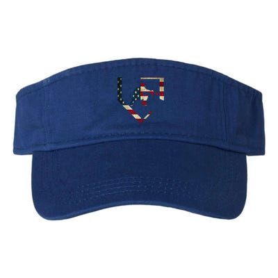 Baseball Catcher Gear Gift American Flag Baseballin Gift Visor