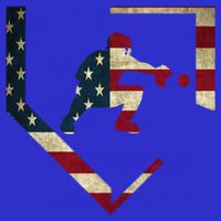 Baseball Catcher Gear Gift American Flag Baseballin Gift Full Zip Hoodie