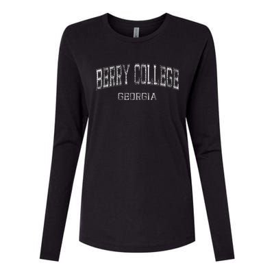 Berry College Georgia Retro Sports Design Womens Cotton Relaxed Long Sleeve T-Shirt