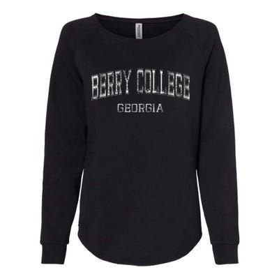 Berry College Georgia Retro Sports Design Womens California Wash Sweatshirt