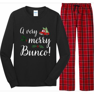 Bunco Christmas Gift Very Merry Bunco Long Sleeve Pajama Set