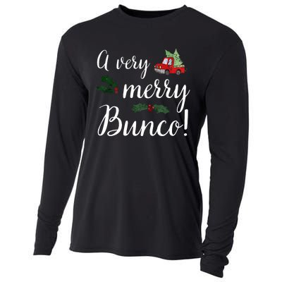 Bunco Christmas Gift Very Merry Bunco Cooling Performance Long Sleeve Crew