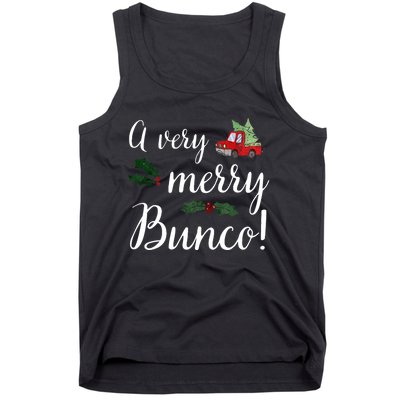 Bunco Christmas Gift Very Merry Bunco Tank Top