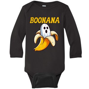 Boonana Cute Ghost Banana Halloween Costume Baby Long Sleeve Bodysuit