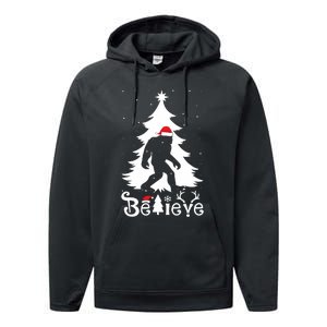 Bigfoot Christmas Gifts Funny Christmas Performance Fleece Hoodie