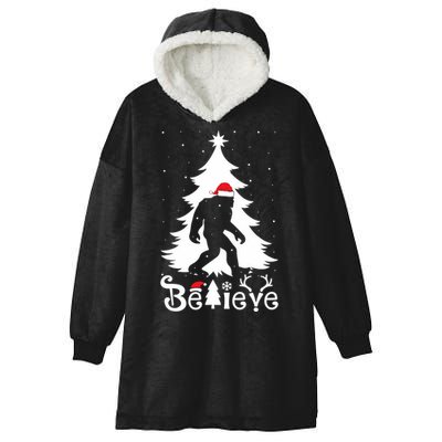 Bigfoot Christmas Gifts Funny Christmas Hooded Wearable Blanket