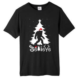 Bigfoot Christmas Gifts Funny Christmas Tall Fusion ChromaSoft Performance T-Shirt