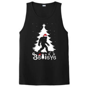 Bigfoot Christmas Gifts Funny Christmas PosiCharge Competitor Tank