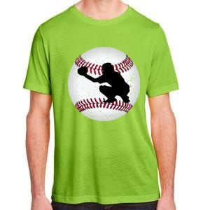 Baseball Catcher Gift Adult ChromaSoft Performance T-Shirt