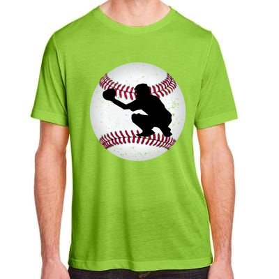 Baseball Catcher Gift Adult ChromaSoft Performance T-Shirt