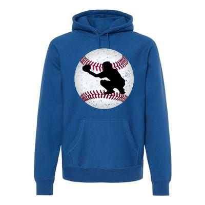 Baseball Catcher Gift Premium Hoodie