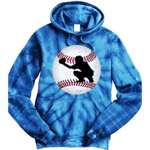 Baseball Catcher Gift Tie Dye Hoodie