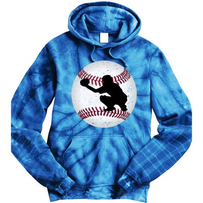 Baseball Catcher Gift Tie Dye Hoodie