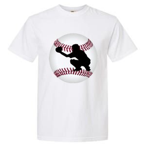 Baseball Catcher Gift Garment-Dyed Heavyweight T-Shirt