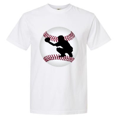 Baseball Catcher Gift Garment-Dyed Heavyweight T-Shirt