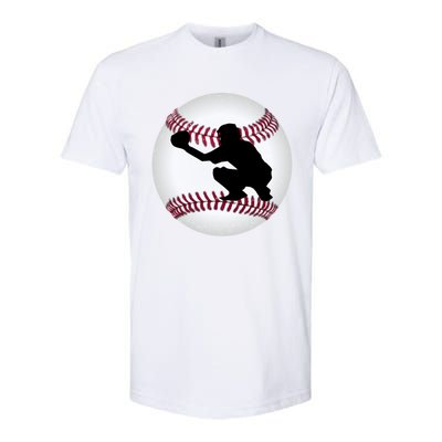 Baseball Catcher Gift Softstyle CVC T-Shirt