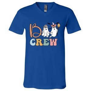 Boo Crew Ghost Witch Halloween Boo Ghost Costume Gift V-Neck T-Shirt