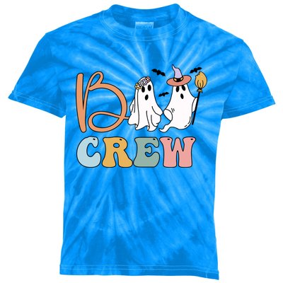 Boo Crew Ghost Witch Halloween Boo Ghost Costume Gift Kids Tie-Dye T-Shirt