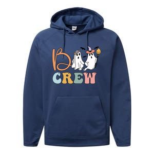 Boo Crew Ghost Witch Halloween Boo Ghost Costume Gift Performance Fleece Hoodie