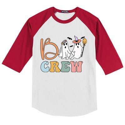 Boo Crew Ghost Witch Halloween Boo Ghost Costume Gift Kids Colorblock Raglan Jersey