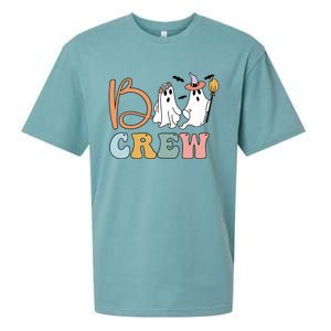 Boo Crew Ghost Witch Halloween Boo Ghost Costume Gift Sueded Cloud Jersey T-Shirt