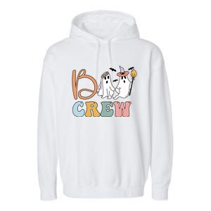 Boo Crew Ghost Witch Halloween Boo Ghost Costume Gift Garment-Dyed Fleece Hoodie