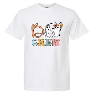 Boo Crew Ghost Witch Halloween Boo Ghost Costume Gift Garment-Dyed Heavyweight T-Shirt