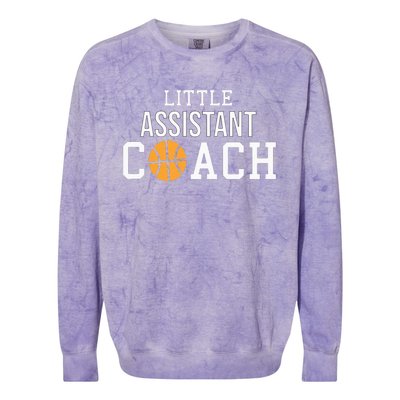 Basketball Coach Gift For Child Assistant Coach Colorblast Crewneck Sweatshirt