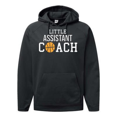 Basketball Coach Gift For Child Assistant Coach Performance Fleece Hoodie