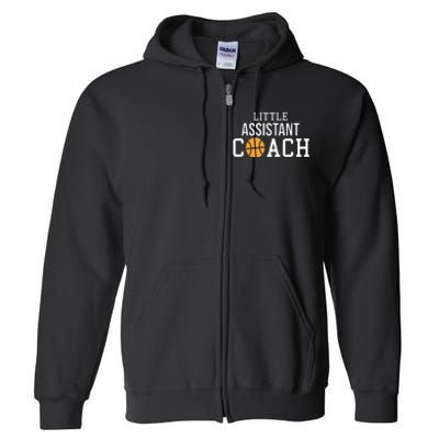 Basketball Coach Gift For Child Assistant Coach Full Zip Hoodie