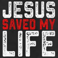 BOLD Christian Gift Jesus Saved My Life Adult Drive Performance Visor