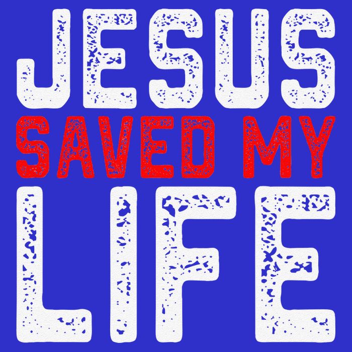 BOLD Christian Gift Jesus Saved My Life Kids T-Shirt