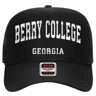 Berry College Georgia Ga High Crown Mesh Back Trucker Hat