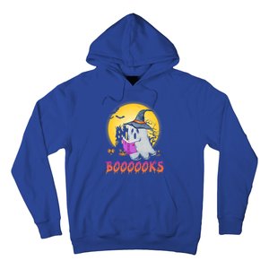 Boooks Cute Ghost Book Reading Halloween Costume Gift Hoodie