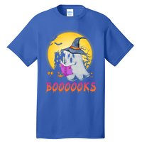 Boooks Cute Ghost Book Reading Halloween Costume Gift Tall T-Shirt