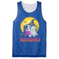 Boooks Cute Ghost Book Reading Halloween Costume Gift Mesh Reversible Basketball Jersey Tank