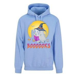 Boooks Cute Ghost Book Reading Halloween Costume Gift Unisex Surf Hoodie