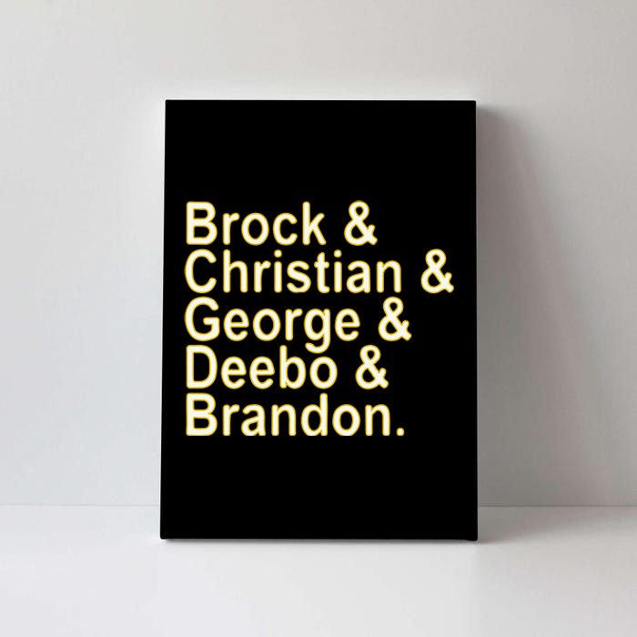 Brock Christian George Deebo Brandon Canvas