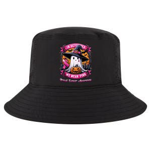 Breast Cancer Halloween In October We Wear Ghost Witch Cool Comfort Performance Bucket Hat