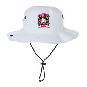 Breast Cancer Halloween In October We Wear Ghost Witch Legacy Cool Fit Booney Bucket Hat