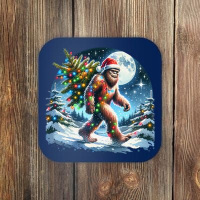 Bigfoot Christmas Holiday Sasquatch Xmas Coaster