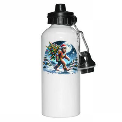 Bigfoot Christmas Holiday Sasquatch Xmas Aluminum Water Bottle