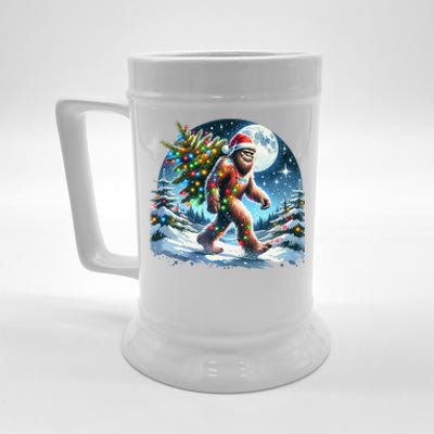 Bigfoot Christmas Holiday Sasquatch Xmas Beer Stein