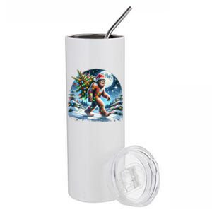 Bigfoot Christmas Holiday Sasquatch Xmas Stainless Steel Tumbler