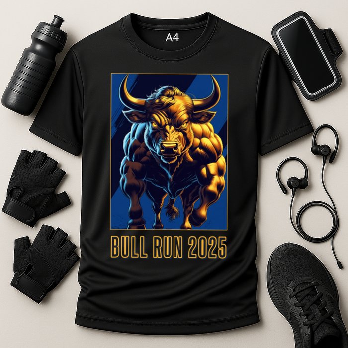 Bitcoin Cryptocurrency HODL Trader BTC Bull Run  Cooling Performance Crew T-Shirt