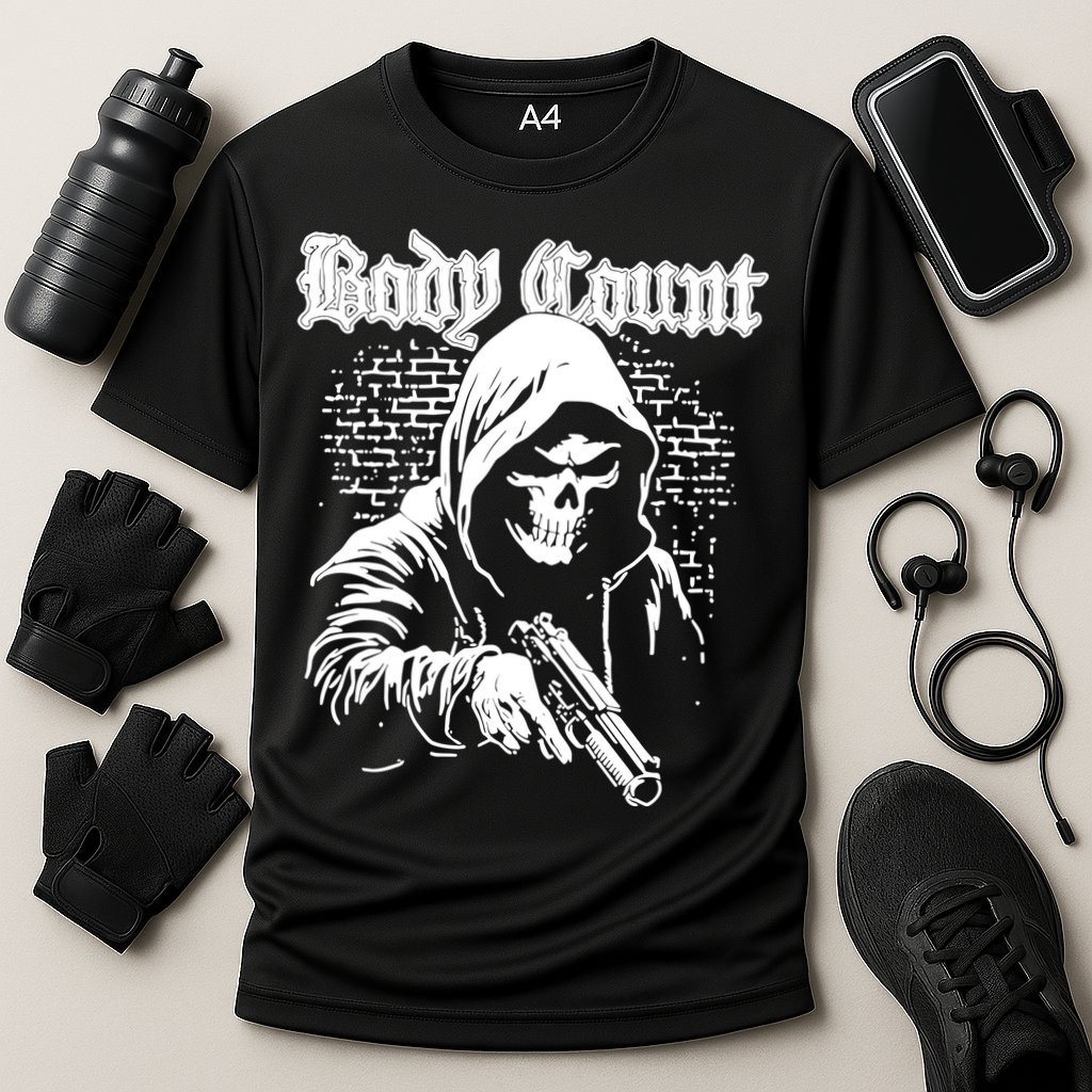 Body Count Hooded Skull Cooling Performance Crew T-Shirt